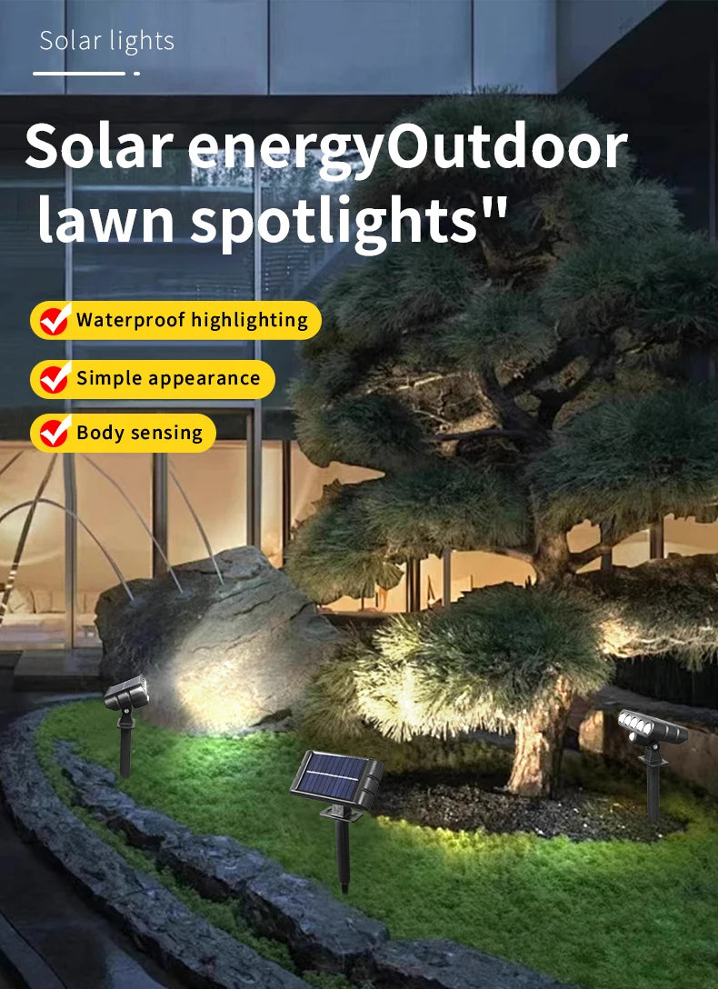 Solar Outdoor Lighting  Landscape Light Dual Use Lawn Lamps Street Lights LED Lawn Lamp for Yard Garden Lawn Festival Decoration
