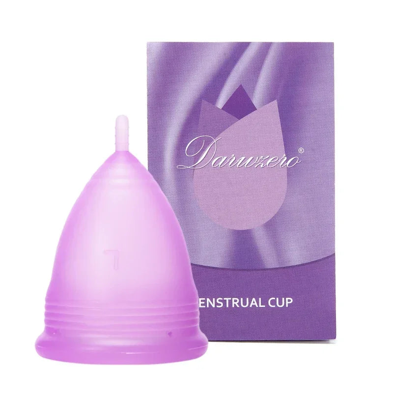 Deluxe Medical Grade Silicone Menstrua Cup Menstrual Period Cup Feminine Hygiene Menstrual Cup Women Lady for Menstrual Period