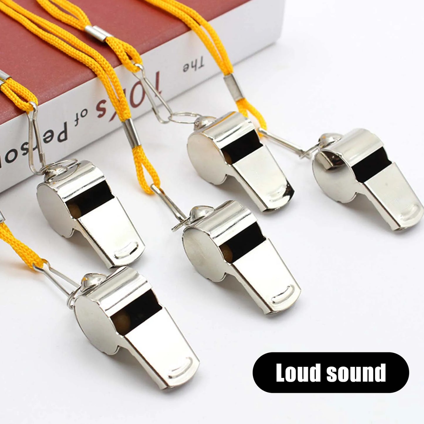 Stainless Steel Sports Whistles Sturdy and Food-grade Material Wide Applications Whistles Suitable for Coaches Polices Officials