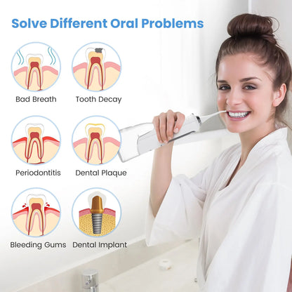 SEJOY Water Flosser for Teeth Irrigator Teeth Whitening Tool Portable Water Pick Personal Care Appliances Dental Teeth Cleaner