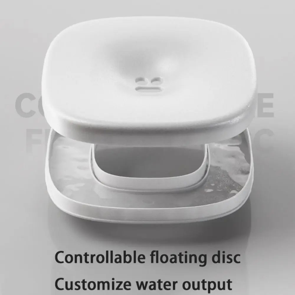 Non-Wetting Mouth Pet Floating Bowl Spill Proof Removable Dogs Slow Drinking Bowl Large Capacity Anti-Tip Pet Water Bowl Cattery