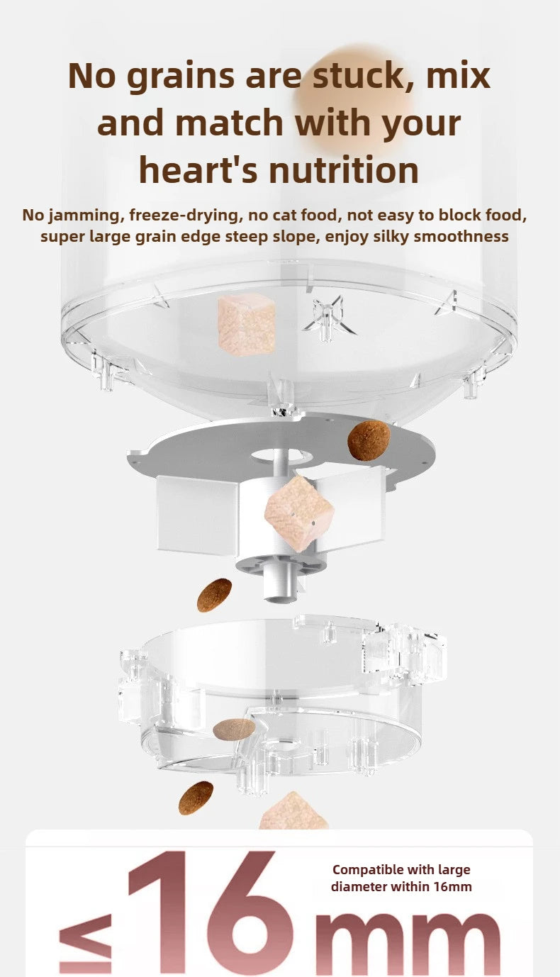 Pet Smart Cats Automatic Feeder Sealed Against Moisture Timer Quantitative Remote Cat Feeders 4l Capacity Pet Products