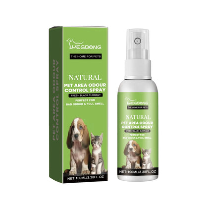 Yegbong Pet Deodorizing Spray for Dogs and Cats Eliminates Pet Odors, Long-lasting Fragrance, Keeps Indoor Air Fresh 100ML