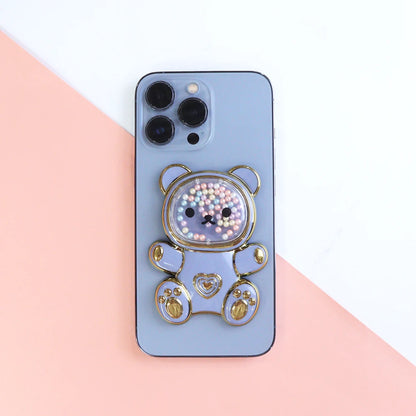 Bear Mobile Phone Bracket Cartoon Back Sticker Direct Mobile Phone Accessories