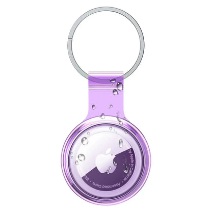 Compatible with Apple Airtag Holder, Fully Sealed Waterproof AirTag Key Ring, Coloured
