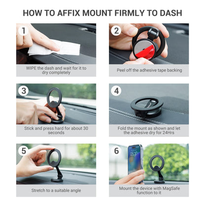 Magnetic Car Phone Mount for iPhone 15 14 13 12 Pro/ Pro Max Universal Magnet Metal Car Cellphone Holder GPS Bracket for Magsafe