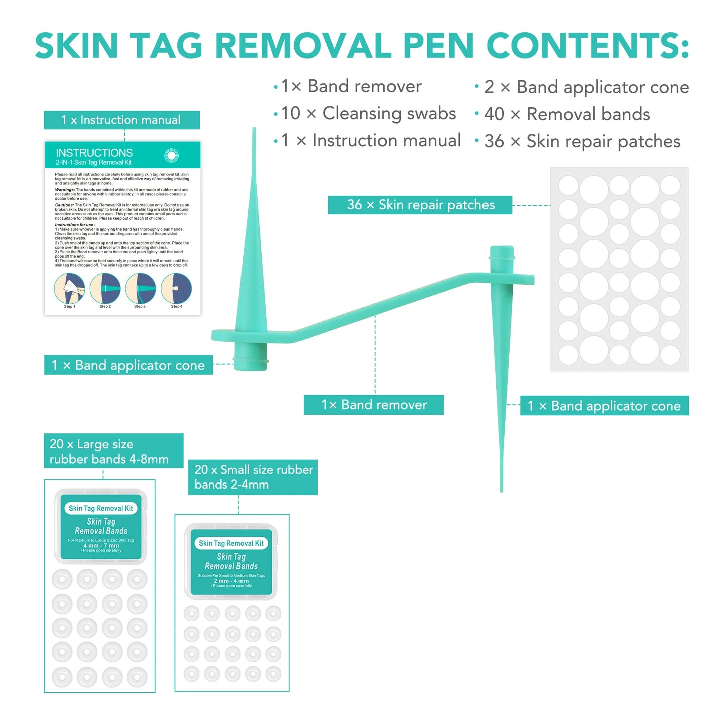 Simple Wart Removal Tool Set Skin Tag Removeal Tool Easy To Clean Skin Care Tool Skin Tag Removal Care Products