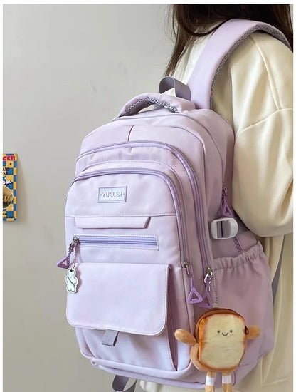 Japanese style Junior High School Large Capacity Backpack High School Student school bags Simple and Versatile Laptop Backpacks
