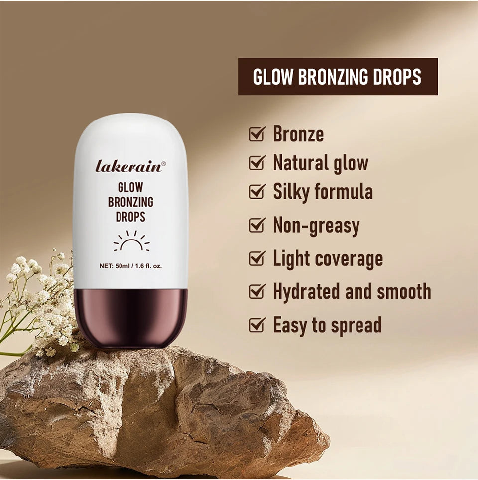 Glow Bronzing Drops Face Peptide Serums Liquid Bronzer Cream Hydrating Makeup For An Everyday Radiant Glow Summer Glow