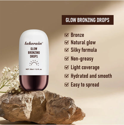Glow Bronzing Drops Face Peptide Serums Liquid Bronzer Cream Hydrating Makeup For An Everyday Radiant Glow Summer Glow