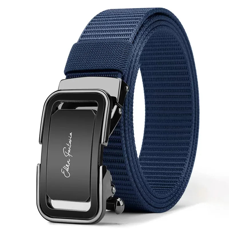 Men's Belt Jeans Belt for Men Tactical Belt Nylon Belt Metal Buckle Automatic Belt Casual Style