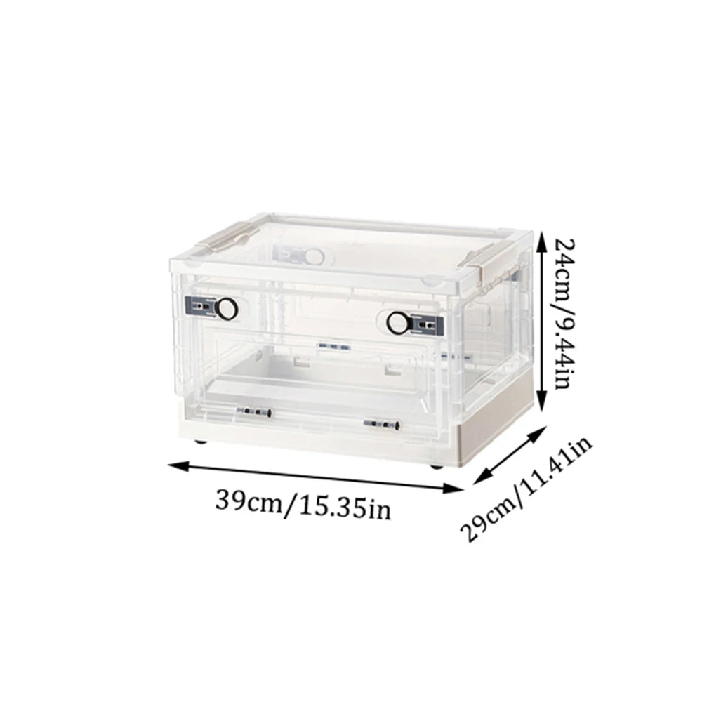 Foldable Book Storage Box, Student Book Box, Dormitory For Book Sorting Box, Transparent Home Storage Box, Book Box