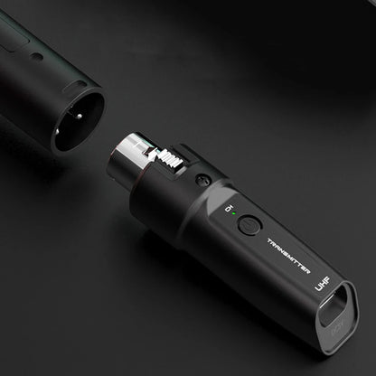 Wireless Microphone Transmitter Receiver System UHF XLR Adapter System for Dynamic Microphone Guitar Audio Mixer PA System