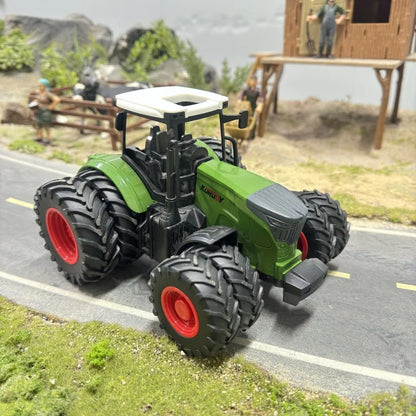 16.5" Big Tractor Toy,Farm Toy,Farm Animals Set,Include Truck Toy and Traile,Fence,Farmer,Animals,Tool,Farm Set for Gift