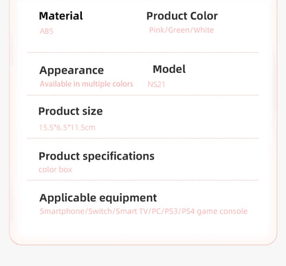 Switch gamepad  Wirelless  controller Supports Android phones/iOS/computers Win10/PS4 with dual motor vibration
