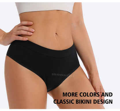 Women's Menstrual Panties Leak Proof Bikini Menstrual Strong Menstrual Cycle Absorbent Underwear Abundant Flow Menstrual Briefs