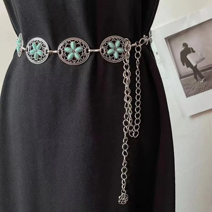 Fashion Retro Metal Accessories Fedora Belt Accessories Men Women Hats Straw Hat Accessories Belt Chain Decoration