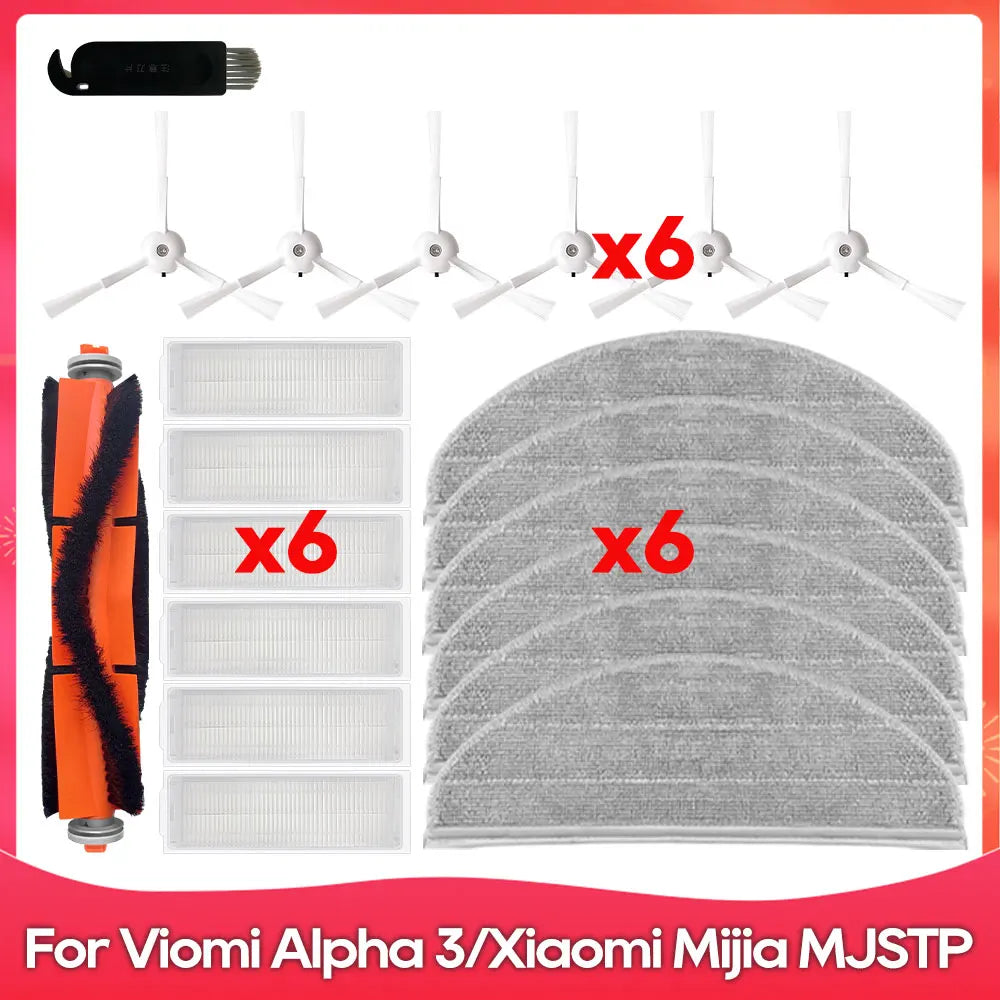 Compatible For ( Redroad G10 / Viomi Alpha 3 VXVC25 / MJSTP ) Roller Side Brush Filter Mop Robot Vacuums Accessory Part Spare