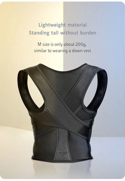 AOLIKES Back Brace Posture Corrector for Men and Women - Adjustable Posture Back Brace for Upper and Lower Back Pain Relief