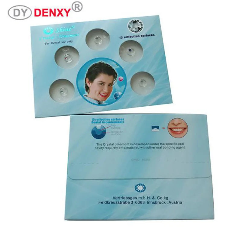 2 Box Dental Crystal Tooth Stone Crystal Diamond Teeth Decoration Jewelry Teeth Whitening Ornament Dental Bracket Orthodontic