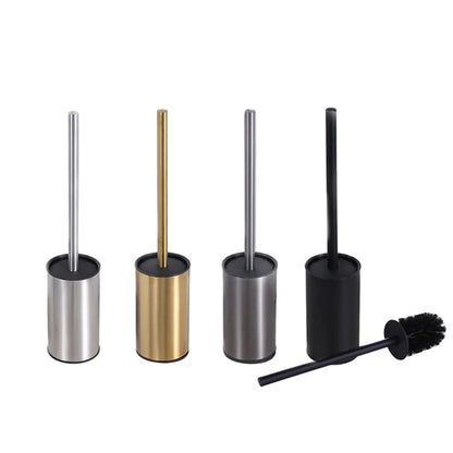 Modern Stainless Steel Toilet Brush Bathroom Accessories Detachable Bathroom Bowl Brush Set