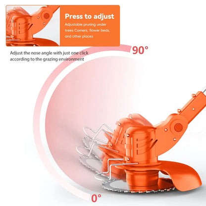 2025 new household garden electric lawn mower, lawn trimmer, automatic release rechargeable garden lawn trimmer