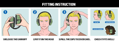 Electronic Damper Sports Shooting Earmuff Sports Shooting Impact Outdoor Anti-Noise Headset for HL Impact Sports