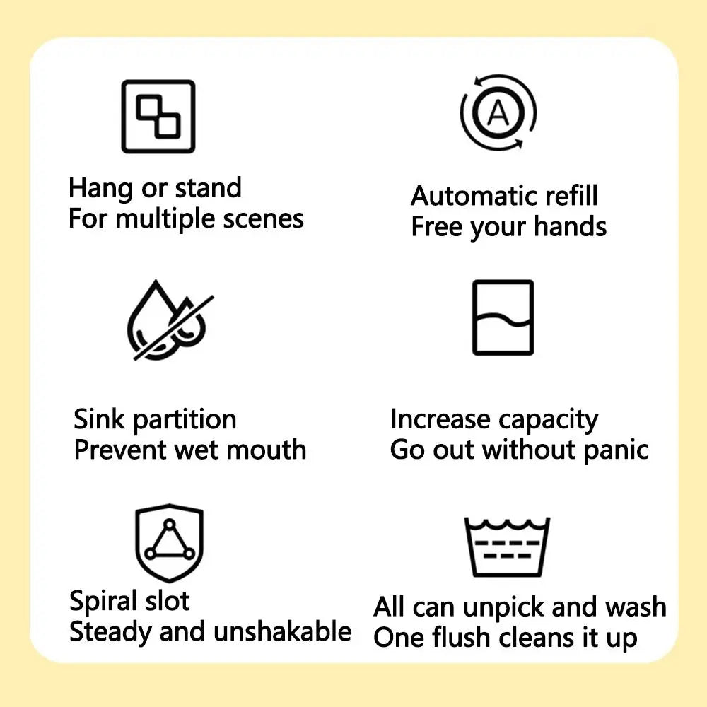 Portable Water Drinking Dispenser Large Capacity Durable Automatic Water Drinker Smooth Surface 800ml Pet Water Dispenser