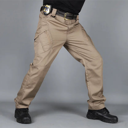 2024 Outdoor Waterproof Tactical Cargo Pants Multi-pocket Men Breathable Casual Long Trousers Male Quick Dry Cargo Pants