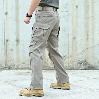 Casual Man Pants Multi-Pocket Tactical Cargo Pants Wear-resistant Combat Men's Cargo Pants Hiking Joggers Trousers