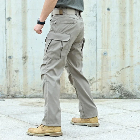 Casual Man Pants Multi-Pocket Tactical Cargo Pants Wear-resistant Combat Men's Cargo Pants Hiking Joggers Trousers