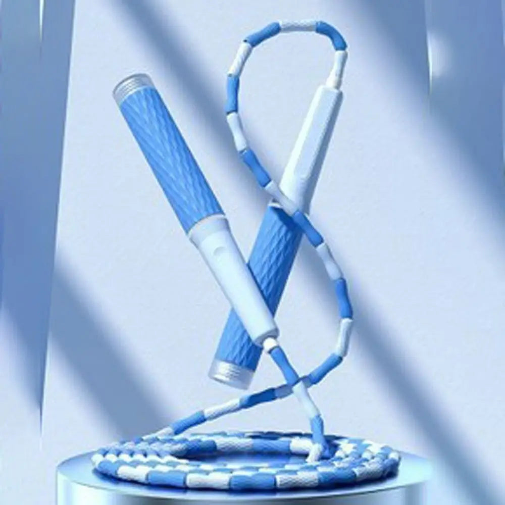 Strong Flexibility Skipping Rope Not Entangled Adjustable Soft Beaded Segmented Fitness Jump Rope Unisex Environment Protection