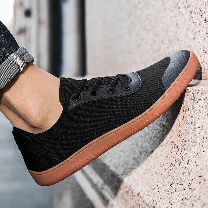 Sneakers for Men New Wide Barefoot Sneaker Fashion Flats Soft Zero Drop Sole Wider Toe Light Weight Fashion Shoes Plus Size