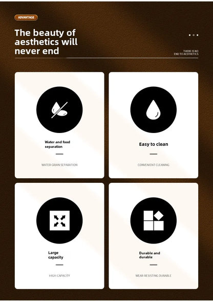 Pet Automatic Feeder Gravity Dispenser Food Storage Bucket Large Capacity Food Grade Materials Simple Cleaning for Cat Dog