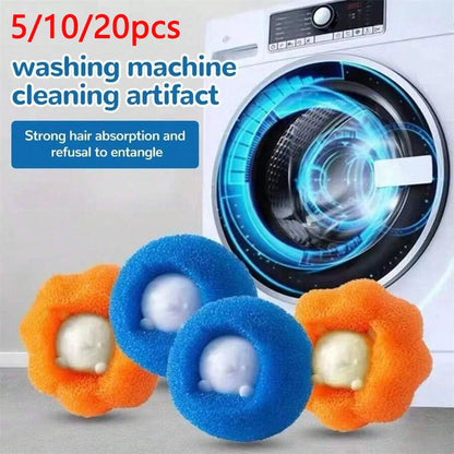 5/10/20pcs Sponge Laundry Ball Lint Remover for Clothing Washing Machine Cleaning Ball Cat Hair Remover Clothes Cleaning Roller
