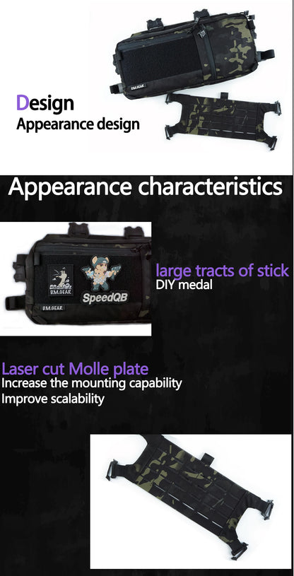 Tactical Backpack Hunting Gear 421X Chest Bag Sports Bags For Men Molle Hunting Camping Shoulder Sling Accessory Strap Outdoor