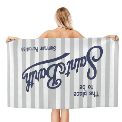 S-Saint B-Barth Beach Towel for Adults – Soft, Absorbent, and Lightweight for Travel