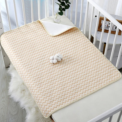 Reusable Infant Change Pad Baby Waterproof Crib Changing Mat Urine Sheet Cotton Diaper Cover Washable Newborn Bed Nappy Mattress