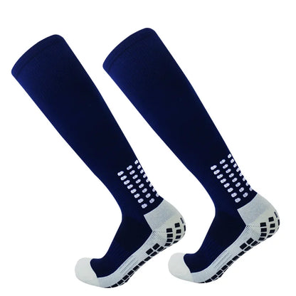 New Long FS soccer Socks Men Women Sports Round Silicone Non-Slip Grip Football Socks