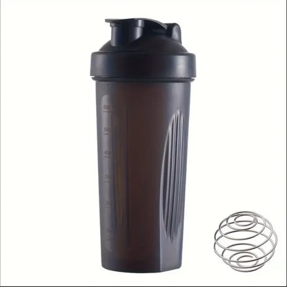 Large Sports Shaker Cup With Metal Stirring Ball For Protein Powder Shake Drink Mixing Sports Water Bottle Suitable For Sports
