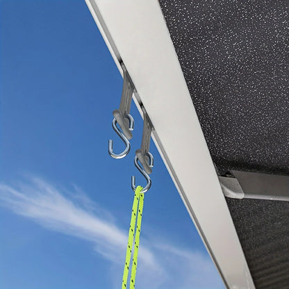 4/8Pcs S-Shaped Camping Awning Hooks Clips RV Tent Hangers Light Hangers For Caravan Camper Hooks Accessories Outdoor Supplies