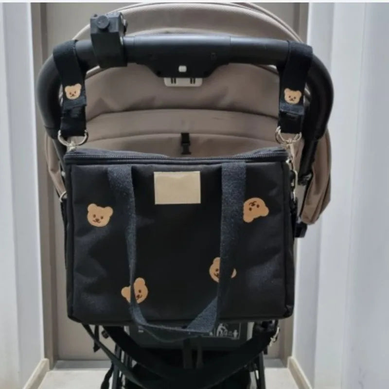 Ins Baby Stroller Hook Embroidered Teddy Bear Hook Children's Stroller Storage Pendant Universal Walking Tool for Children