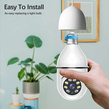Smart Home 2.4G E27 Bulb Wifi Surveillance Camera 1080P HD Night Security Video Surveillance Supprt Two Way Audio Mobile Motion