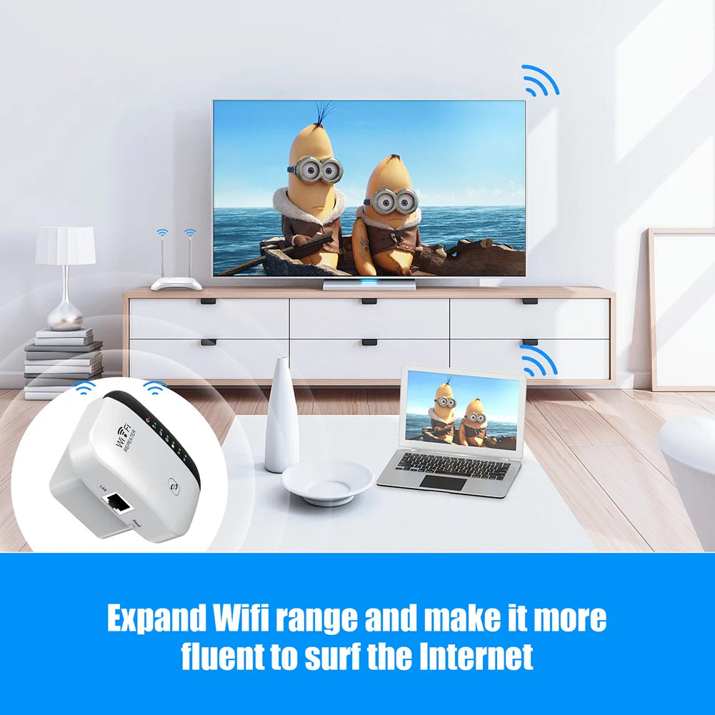 Wireless WIFI Repeater 2.4G Router 300Mbps Wifi Range Extender Wi-Fi Signal Amplifier 802.11N Network Card Adapter for PC