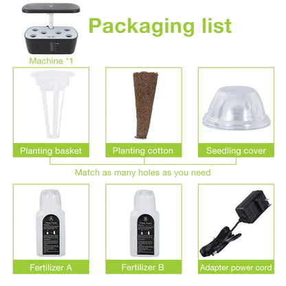 Hydroponics Growing System Plant Hydroponics System Growing LED Light Soilless Smart Planting Machine Self Watering Gardening