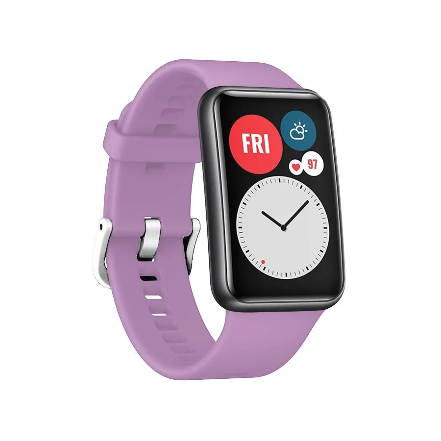 Silicone strap for Huawei Watch Fit Original Smart watch replacement Huawei Fit Bracelet wristband Huawei Watch Fit new Correa
