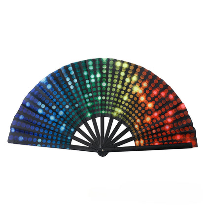 Boots The Ground Hand Fan Foldable Country Line Dance Fan Portable Large Popping Fan For Dance Practice Party Performance