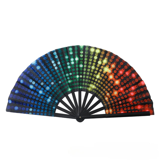 Boots The Ground Hand Fan Foldable Country Line Dance Fan Portable Large Popping Fan For Dance Practice Party Performance