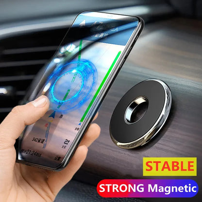 Universal Magnetic Car Phone Holder Stand Round Magnet Car Mount Bracket GPS Smartphone Mobile Support In Car Bracket for Wall
