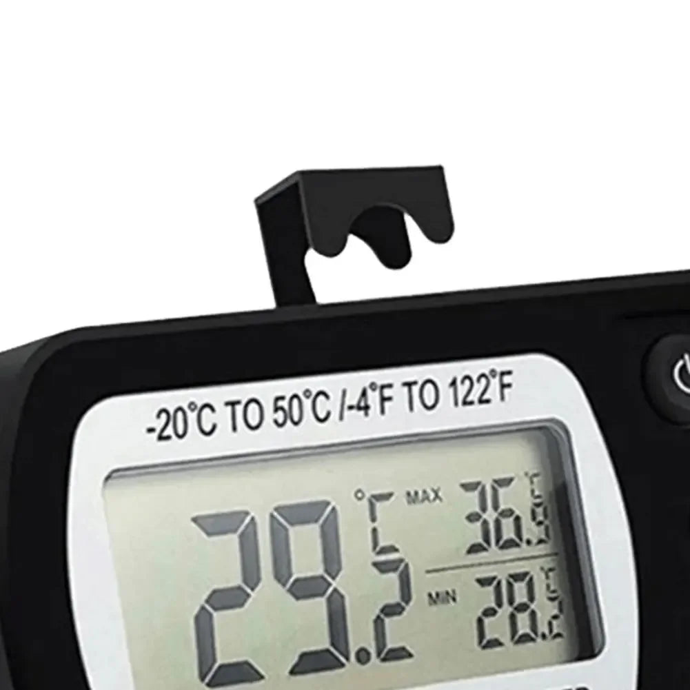 Digital Freezer Room Thermometer Max/Min Record Waterproof Fridge Thermometer Magnetic Back& Hook for Kitchen Home Restaurant